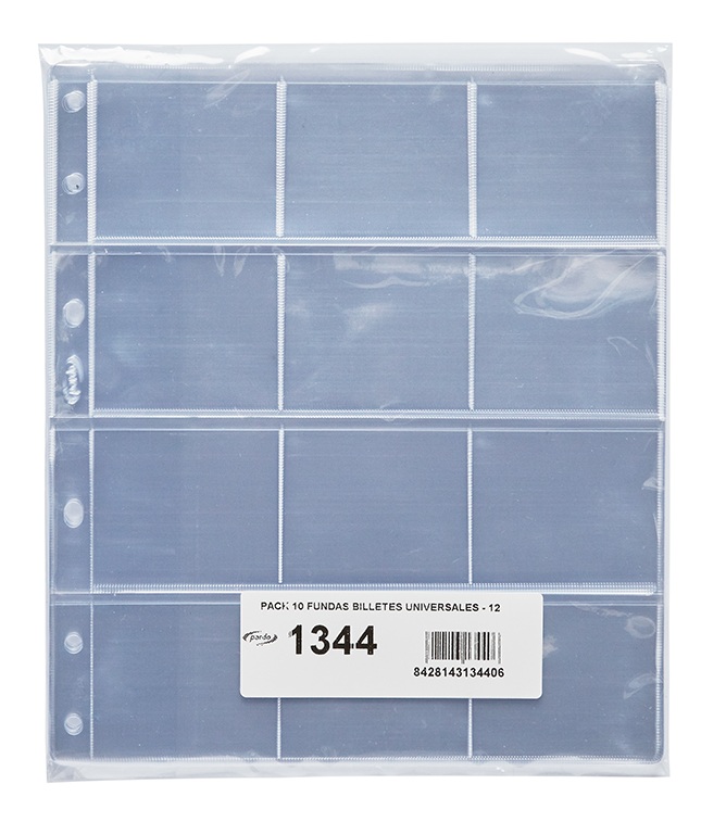 Funda clasificadora para archivadores de 4 anillas, 12 departamentos