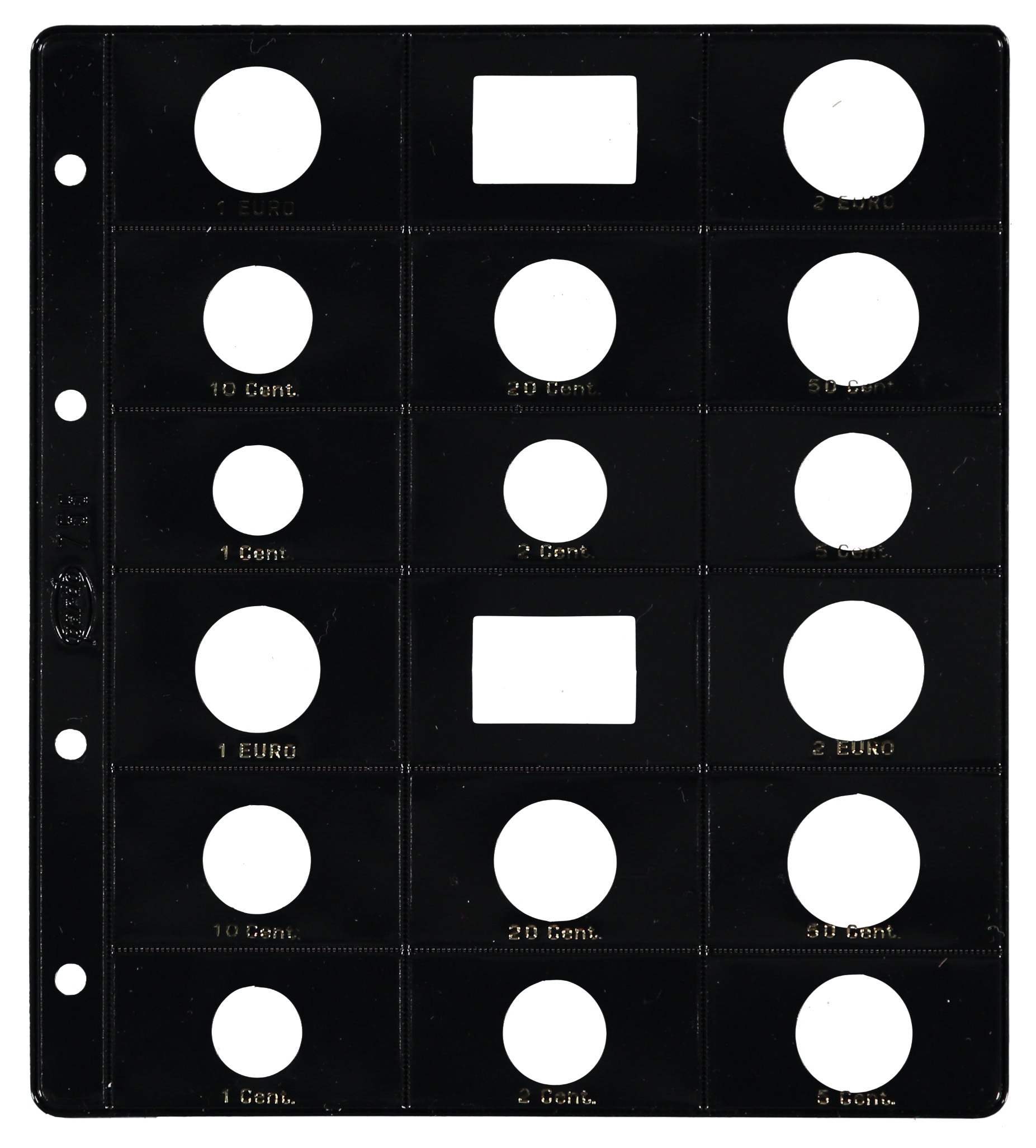 Funda tipo ranura para dos series de euro con bandera